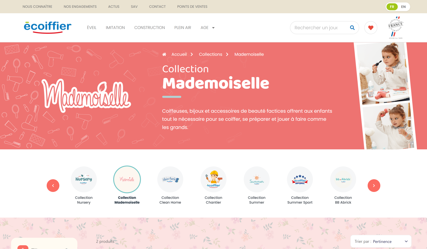 Catalogue Écoiffier — version ordinateur