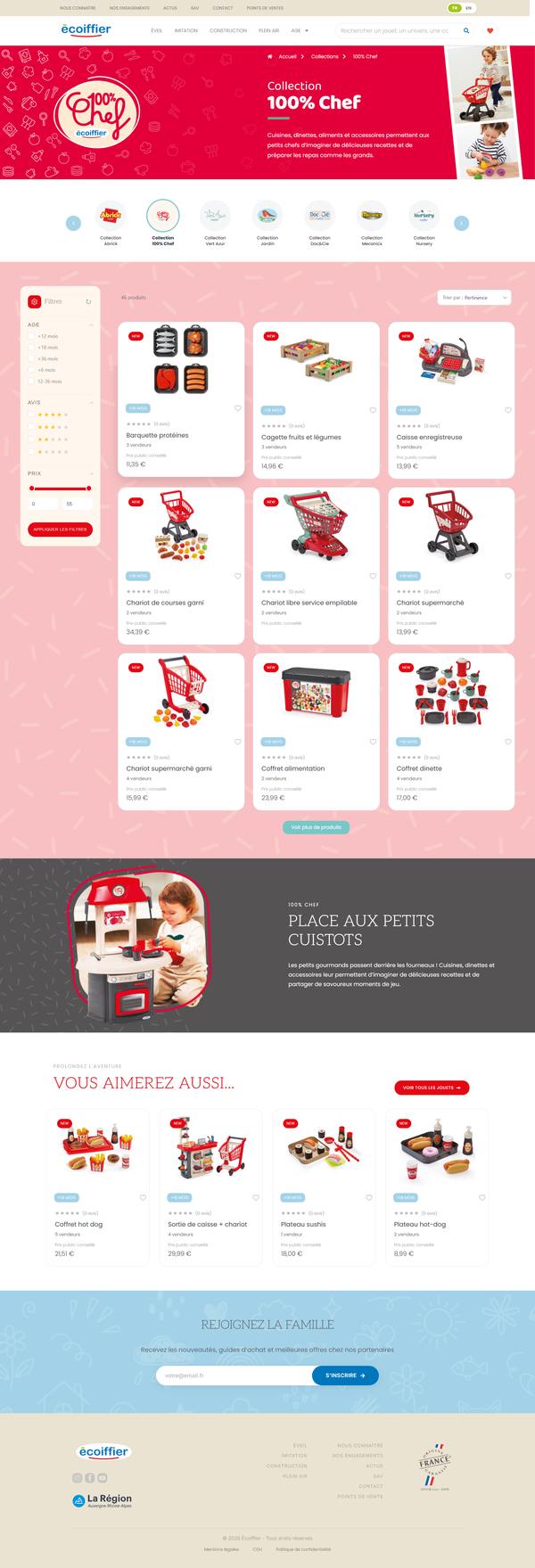 Site web Écoiffier