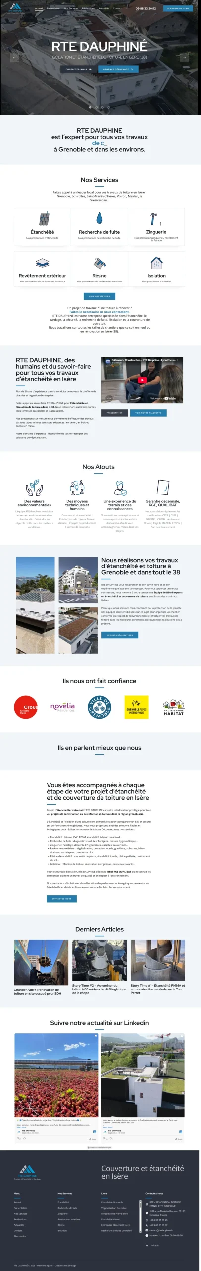 Site web RTE Dauphiné